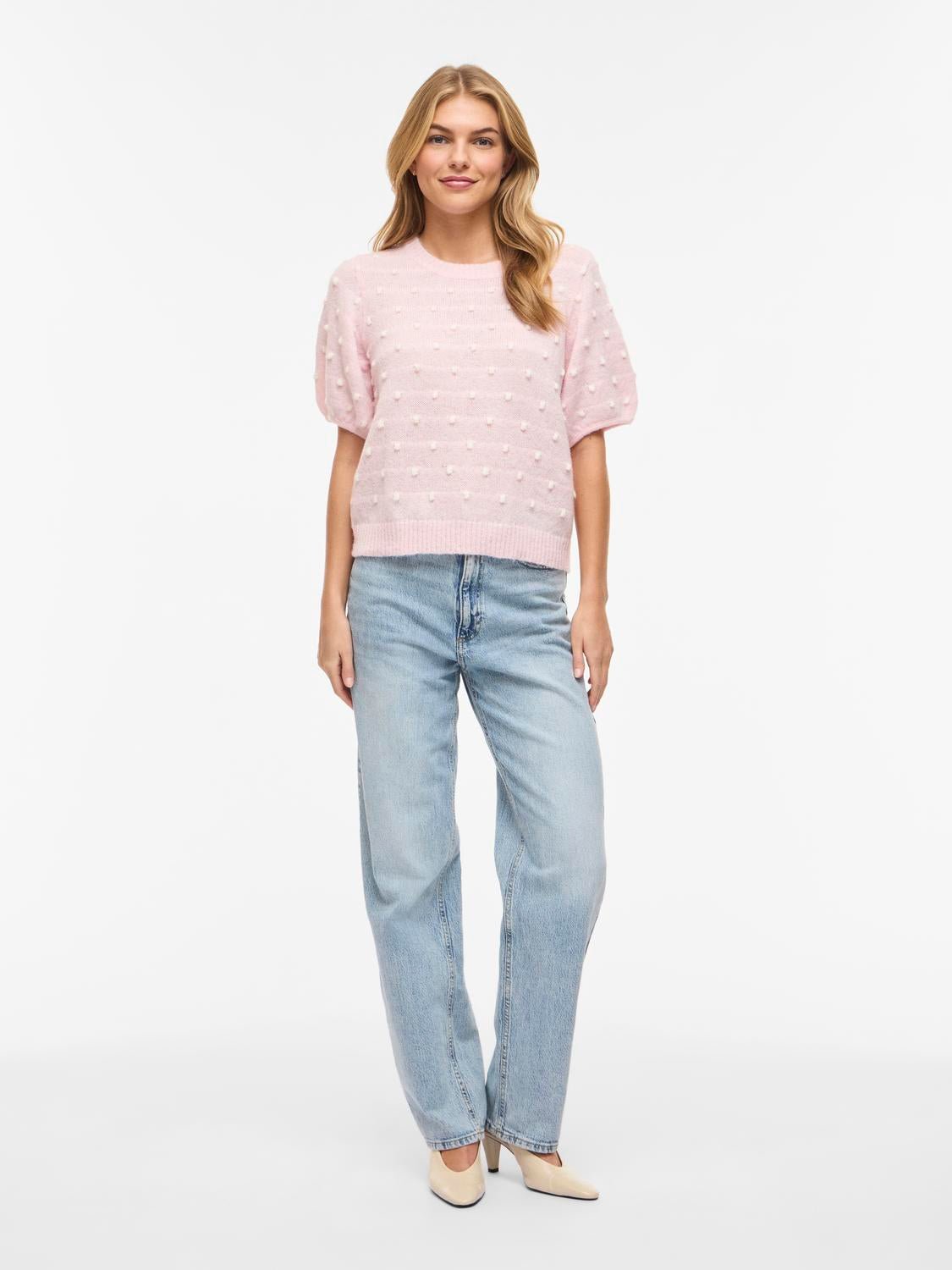 VIDOTTIE Knit Top - Cherry Blossom - VERO MODA & VILA Bergvik